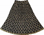 Black Fashion Short Crinkle Skirt