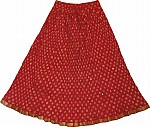 Alizarin Crimson Fiesta Summer Skirt