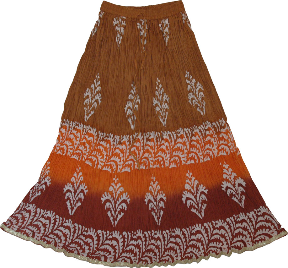 Crinkle Gyspy Boho Skirt