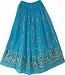 Bondi Blue Sequin Skirt