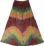 Tie Dye Tinsel Womens Skirt
