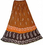 Vesuvius Crinkle Long Skirts