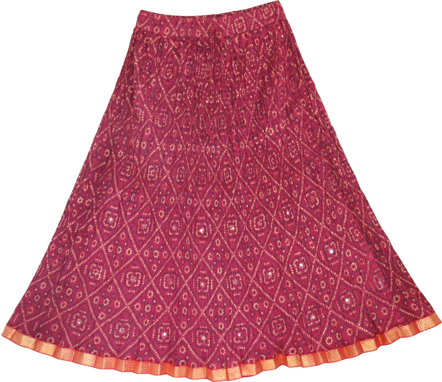 Vin Rouge Party Short Skirt 