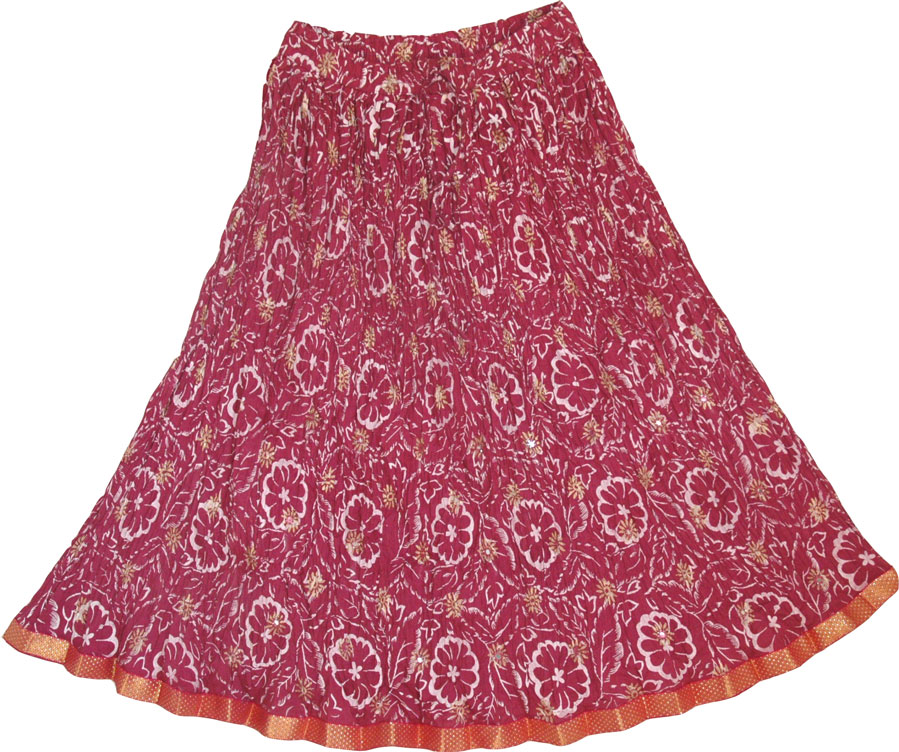Vin Rouge Short Skirt 