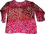 Womens Tunic Shirt Tie Dye Embroidered