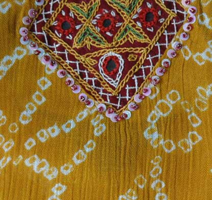 Womens Tunic Shirt Tie Dye Embroidered
