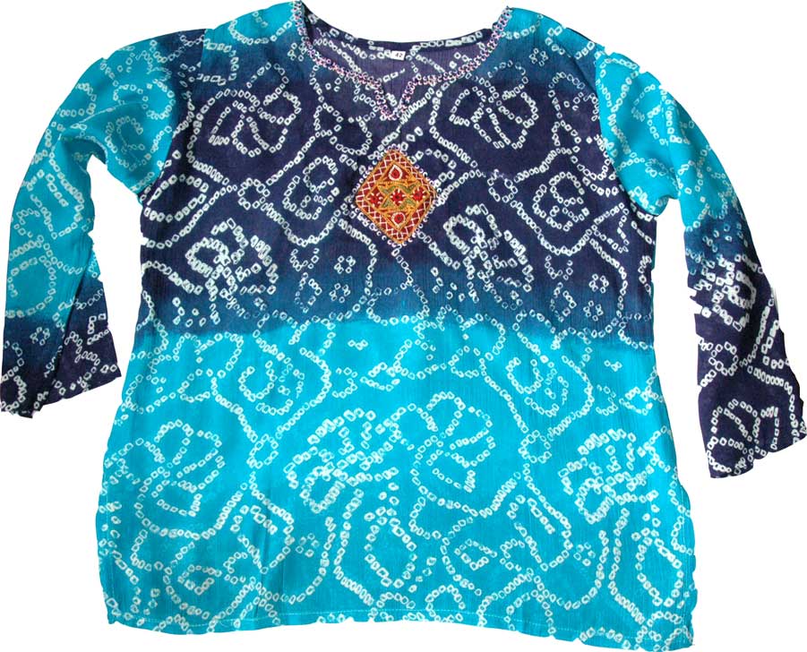 Cerulean Boho Tunic Shirt