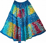 Bahama Blue Tie Dye Skirt