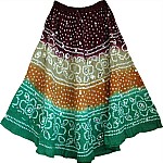 Shaded Fiesta Summer Skirt