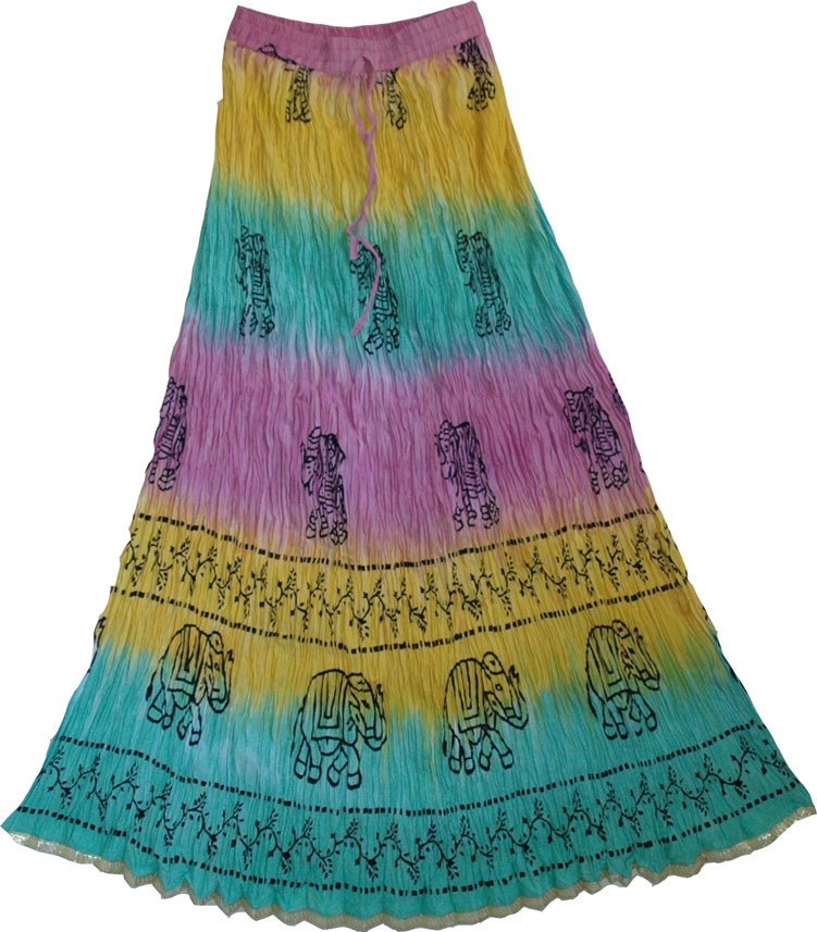 Fiesta Summer Tall Long Skirt  