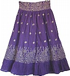 Royal Purple Bohemian Skirt