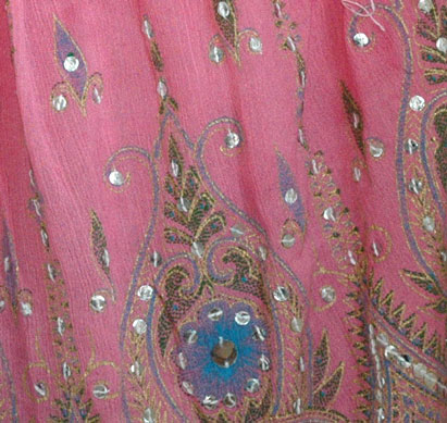 Puce Sequin Skirt