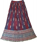 Crinkle Long Skirt Bohemian Chic