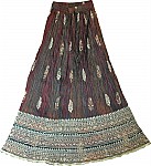 Limed Spruce Long Cotton Skirt