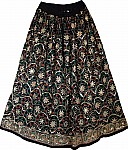 Dancing Long Black Sequin Skirt