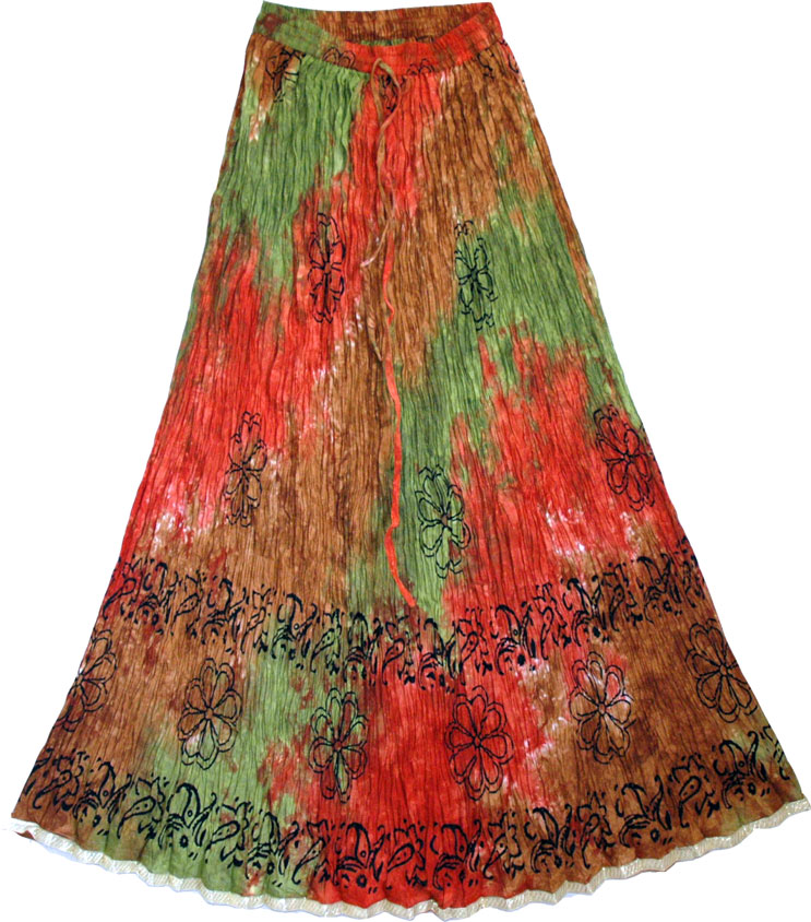 Tahitian Summer Long Skirt 