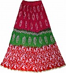 Batik Print  Cotton Skirt