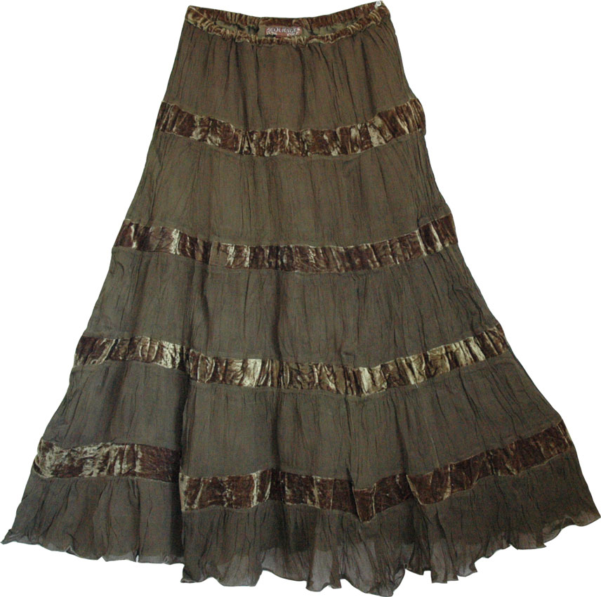 Peat Womens Georgette Skirt 