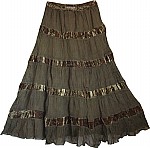 Peat Womens Georgette Skirt 