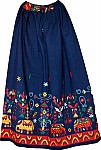 Hand Embroidered Womens Long Skirt