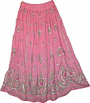 Pink Pink Sequin Skirt