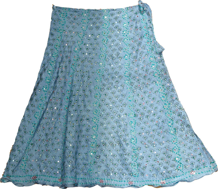 Shadow Shaded Silk Skirt