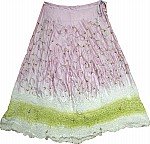 Gypsy boho long skirt in silk [1540]