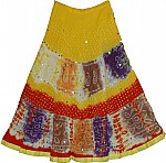 Multicolor Tie Dye Cotton Skirt [1614]
