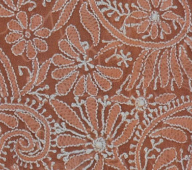 Light Orange Embroidered Tunic