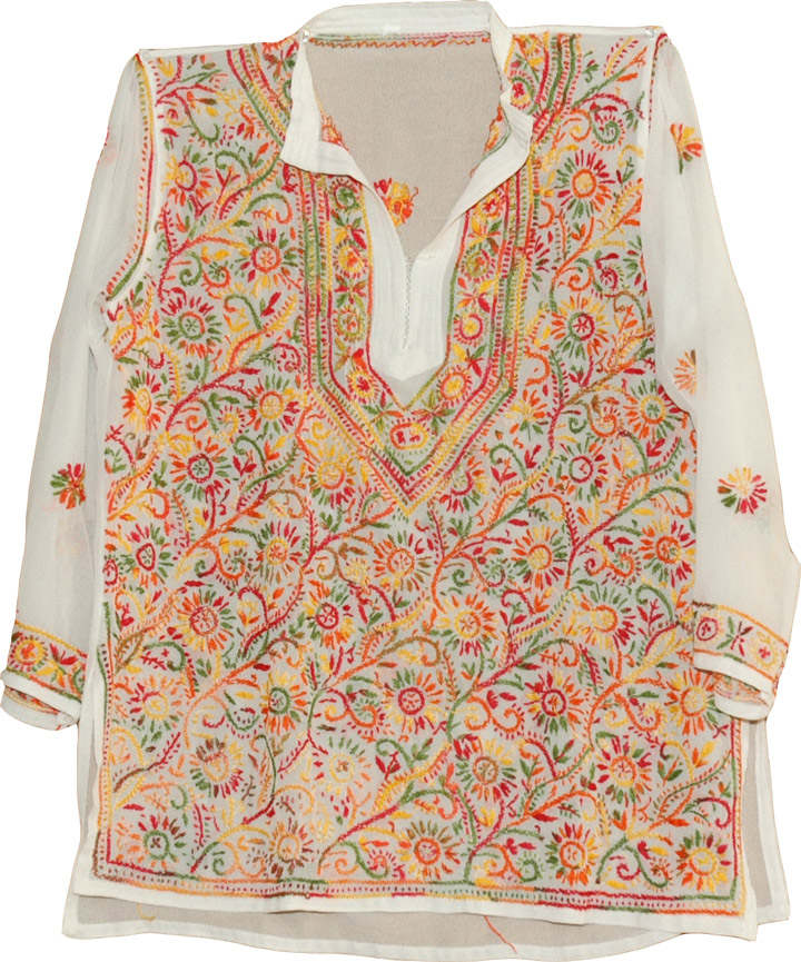 White Ladies Tunic Top