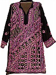 Black Magenta Tunic Shirt