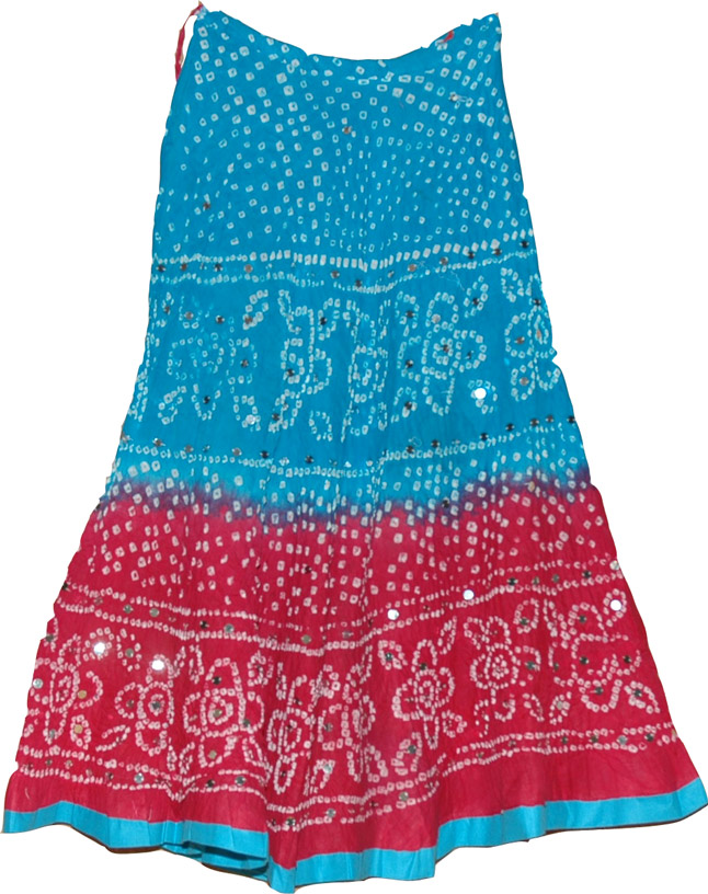 Ethnic Cotton Sequin Skirt
