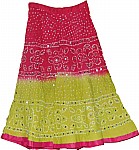 Ethnic Cotton Sequin Skirt