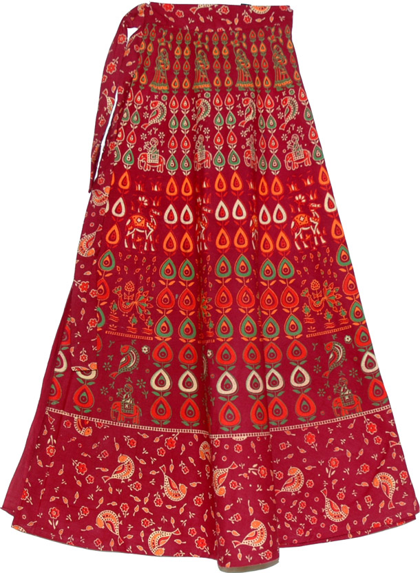 Monarch Long Wrap Skirt