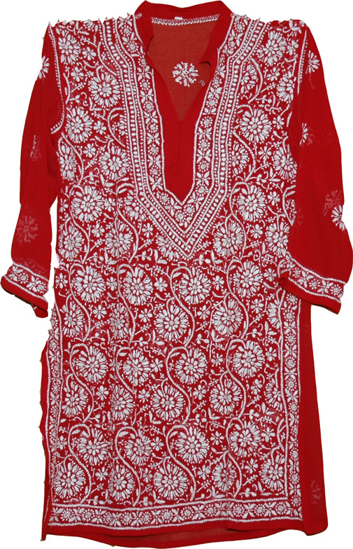 Spanish Red Ladies Tunic Shirt