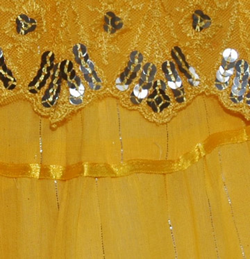 Marigold Sequin Long Skirt