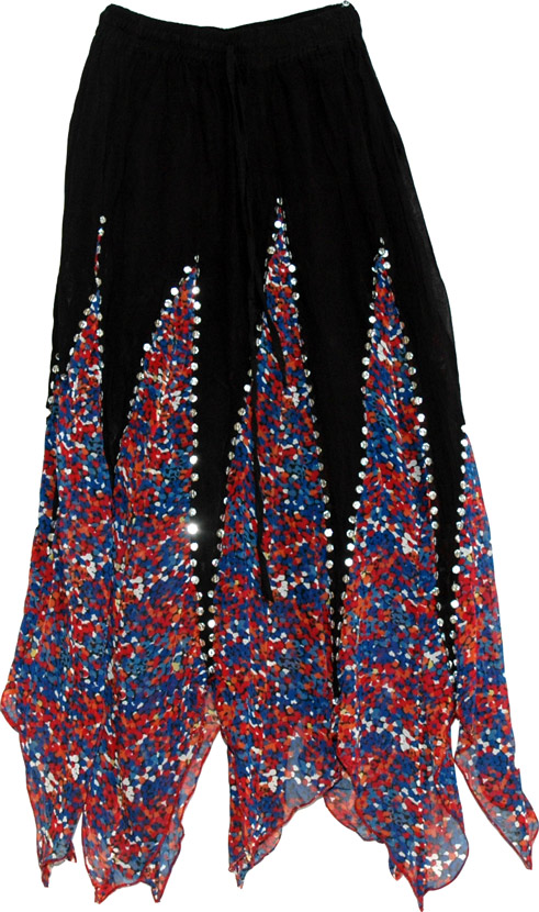 Georgette Skirt in Black