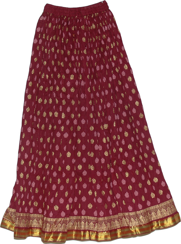 Persian Plum Long Skirt 