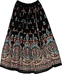 Sequin Skirt with Pink and Turquoise