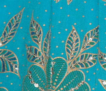 Deep Cerulean Sequin Long Skirt