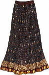 Buccaneer Long Skirt in Crinkle