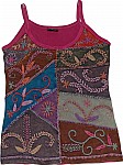 Claret Embroidered Summer Top