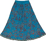 Bondi Blue Short Crinkle Skirt