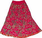 Crimson Short Crinkle Skirt