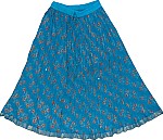 Bondi Blue Short Crinkle Skirt