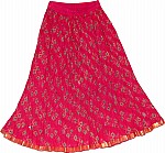 Crimson Short Crinkle Skirt