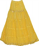 Marigold Sequin Long Skirt