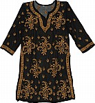 Black Tunic Top Summer Shirt