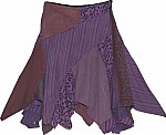 Eggplant Fringed Winter Skirt