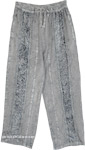Misty Moon Velvet Trimmed Embroidered Pants